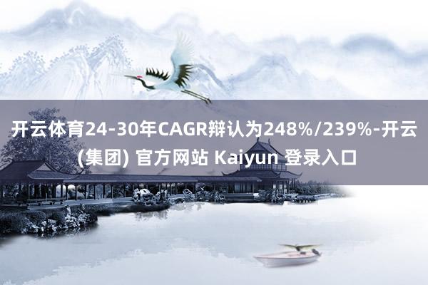 开云体育24-30年CAGR辩认为248%/239%-开云 (集团) 官方网站 Kaiyun 登录入口