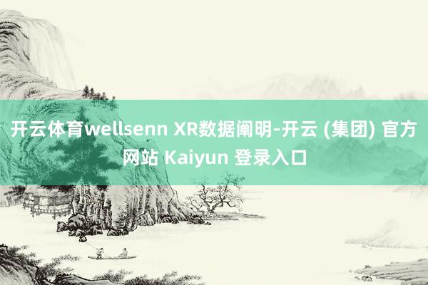开云体育wellsenn XR数据阐明-开云 (集团) 官方网站 Kaiyun 登录入口
