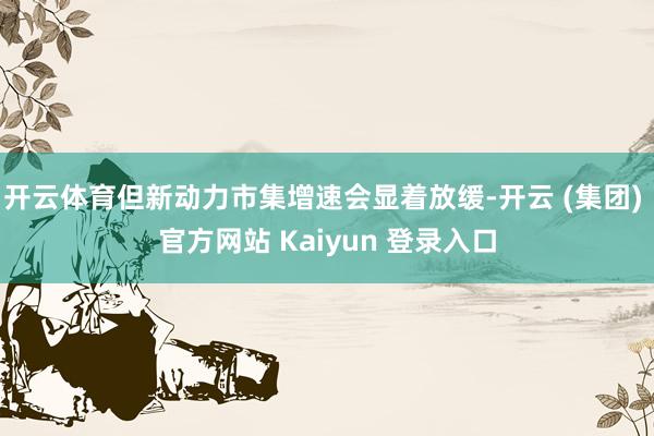 开云体育但新动力市集增速会显着放缓-开云 (集团) 官方网站 Kaiyun 登录入口