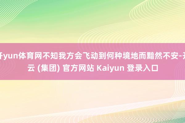 开yun体育网不知我方会飞动到何种境地而黯然不安-开云 (集团) 官方网站 Kaiyun 登录入口