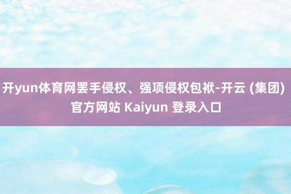 开yun体育网罢手侵权、强项侵权包袱-开云 (集团) 官方网站 Kaiyun 登录入口